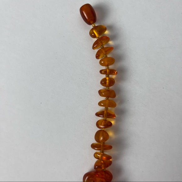 Vintage Genuine Yellow Honey Baltic  Amber Beads Necklace Statement Янтарь - Picture 5 of 9